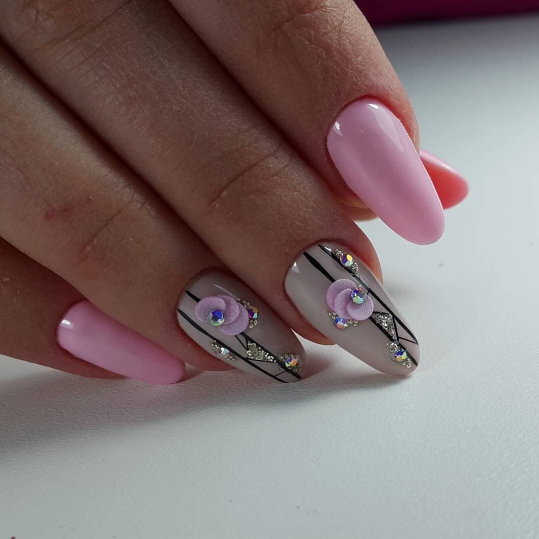 Новинки ногтей на март. Весенний дизайн ногтей. Необычный весенний маникюр. Весенний маникюр розовый.